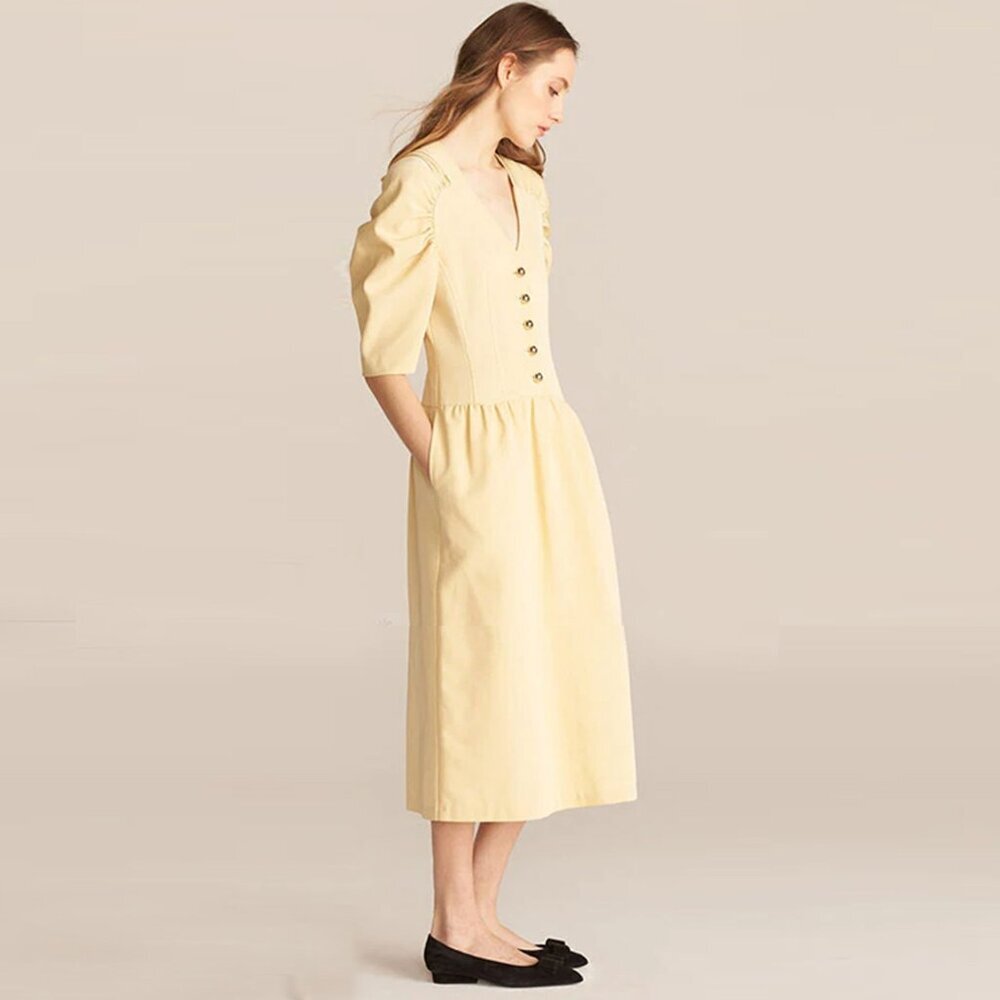 NWT REBECCA TAYLOR Long Sleeve Faille Dress Size‎ 2